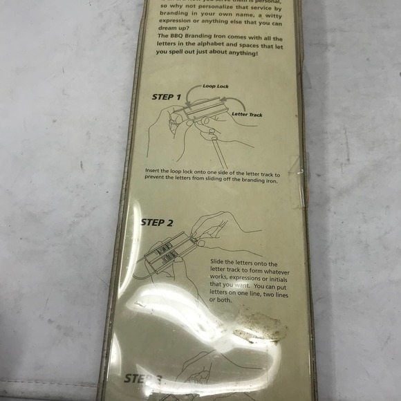 BBQ Branding Iron w Changeable Letters - Picture 5 of 8